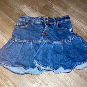 A jean skirt